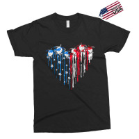 Sea Turtle Heart American Flag 4th Of July Mens Wo Exclusive T-shirt | Artistshot