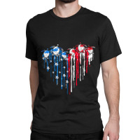 Sea Turtle Heart American Flag 4th Of July Mens Wo Classic T-shirt | Artistshot