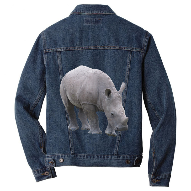 Rhino Baby 2rhino A Wild Animal In Africa Men Denim Jacket | Artistshot