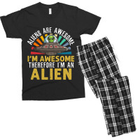 Space Abduction Vintage Ufo Alien Retro Men's T-shirt Pajama Set | Artistshot