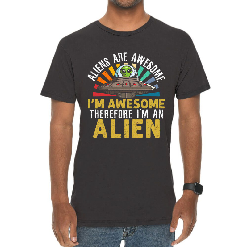 Space Abduction Vintage Ufo Alien Retro Vintage T-shirt | Artistshot