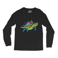 Save The Sea Turtles Funny Environmental Turtle Lo Long Sleeve Shirts | Artistshot