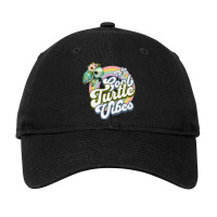 Sea Turtle Lover Kids Cool Turtle Vibes Adjustable Cap | Artistshot