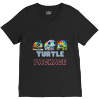 Sea Turtle Lover Kids Turtle Package V-neck Tee | Artistshot