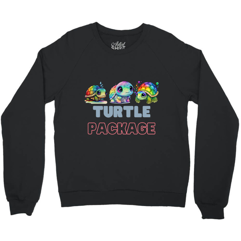 Sea Turtle Lover Kids Turtle Package Crewneck Sweatshirt by ClevelandParmenter | Artistshot