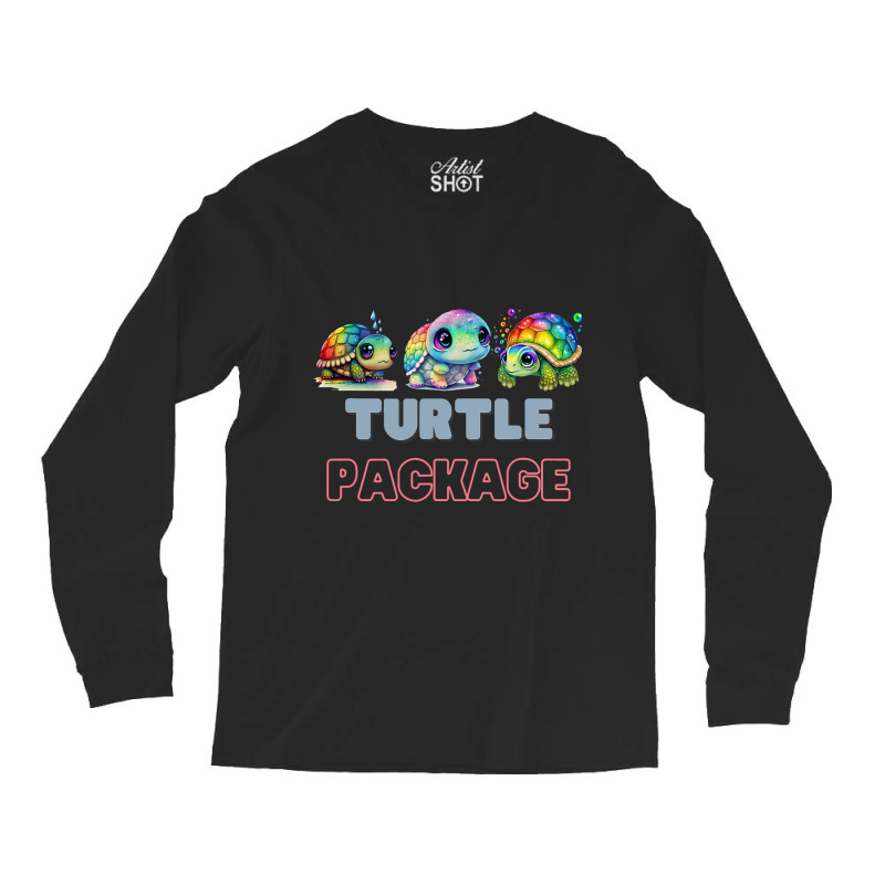 Sea Turtle Lover Kids Turtle Package Long Sleeve Shirts by ClevelandParmenter | Artistshot