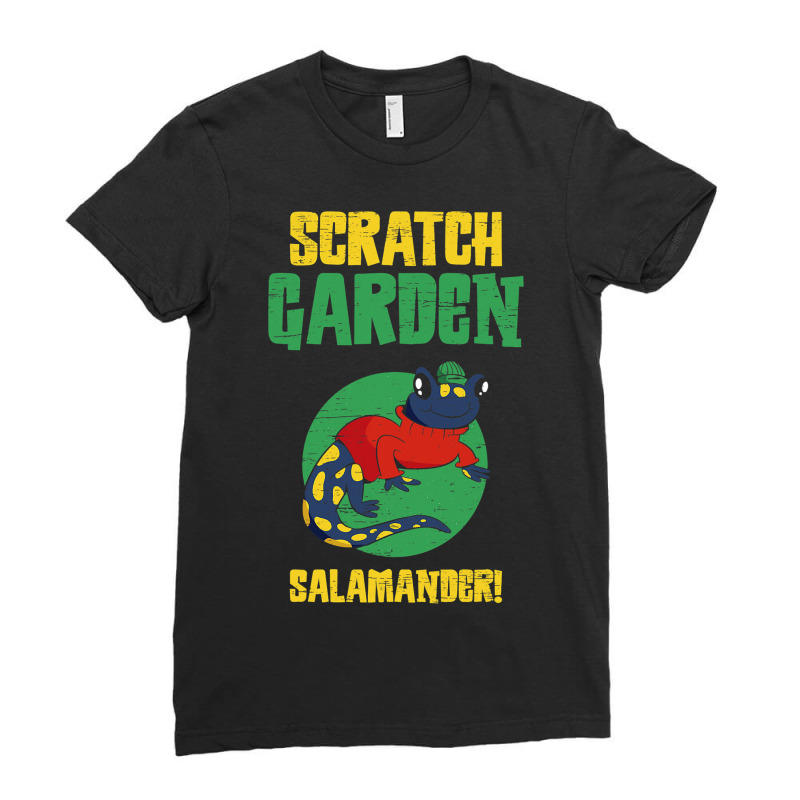 Salamander Scratch Garden Exotic Pet Amphibian Lov Ladies Fitted T-Shirt by DilynnRinker | Artistshot