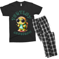 Sea Turtle Lover Kids Turtley Awesome Men's T-shirt Pajama Set | Artistshot