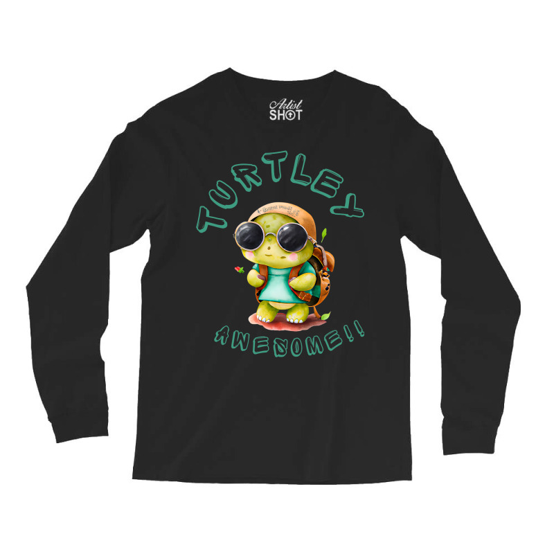 Sea Turtle Lover Kids Turtley Awesome Long Sleeve Shirts by DilynnRinker | Artistshot