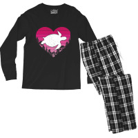 Sea Turtle Lover Retro Vintage Heart Sea Turtle Va Men's Long Sleeve Pajama Set | Artistshot