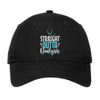 Straight Outta Dialysis Vaccines Nurse Hospital Adjustable Cap | Artistshot