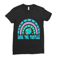 Save The Turtles Ecology Ocean Ecosystem Sea Turtl Ladies Fitted T-shirt | Artistshot