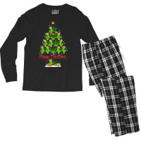 Sea Turtle Lover Xmas Tree Santa Sea Turtle Christ Men's Long Sleeve Pajama Set | Artistshot