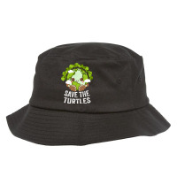 Save The Turtles Ecology Ocean Ecosystem Sea Turtl Bucket Hat | Artistshot