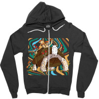 Sea Turtle Mushroom Earth Day Retro Animal Environ Zipper Hoodie | Artistshot