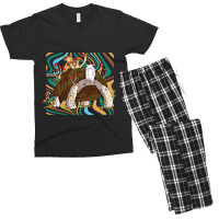 Sea Turtle Mushroom Earth Day Retro Animal Environ Men's T-shirt Pajama Set | Artistshot