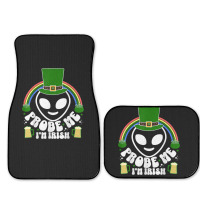 St Paddys Day Im Irish Funny St Patricks Day Alien Full Set Car Mats | Artistshot