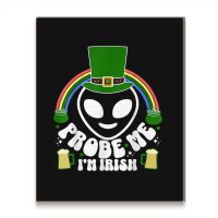 St Paddys Day Im Irish Funny St Patricks Day Alien Metal Print Vertical | Artistshot