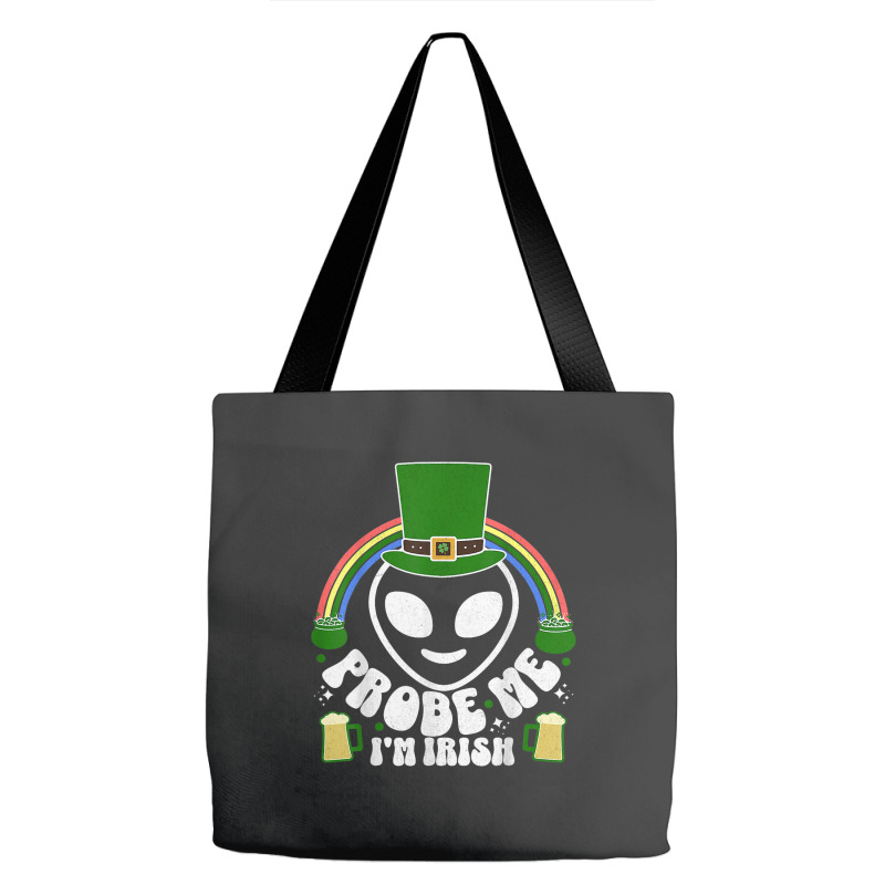 St Paddys Day Im Irish Funny St Patricks Day Alien Tote Bags | Artistshot