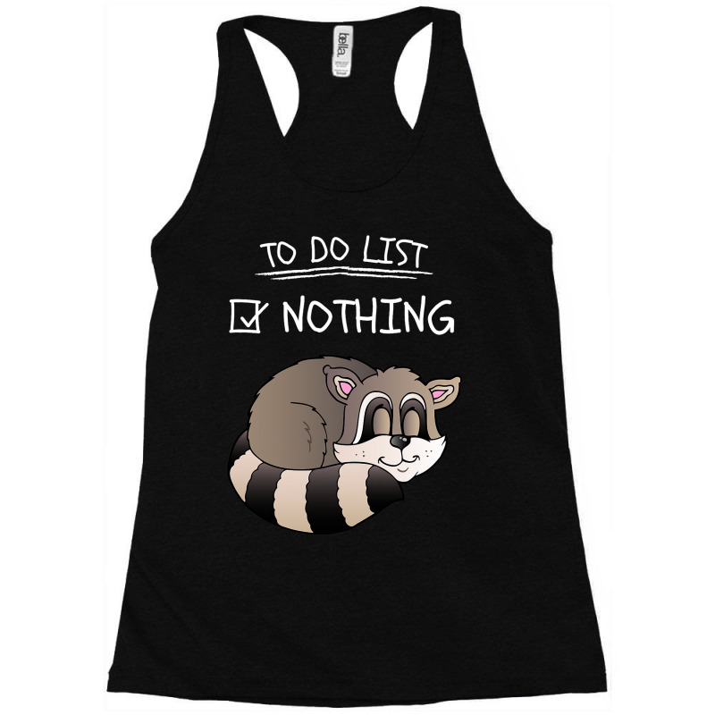 Skunk Cute Slacker Animal To Do List Racerback Tank by JayceMenchaca | Artistshot