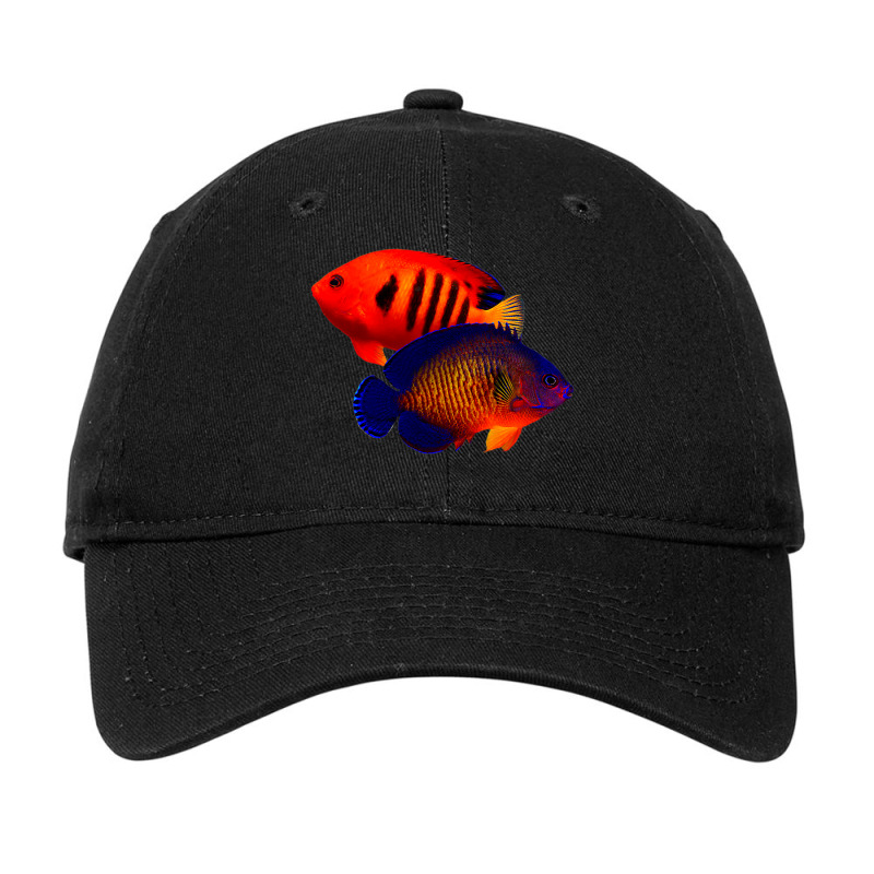 Saltwater Dwarf Angelfish Flame Angel Coral Beauty Adjustable Cap by RaiyaHored | Artistshot