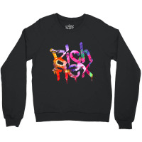 Rich Flex Paint Drip Minimalist Typography Art Crewneck Sweatshirt | Artistshot