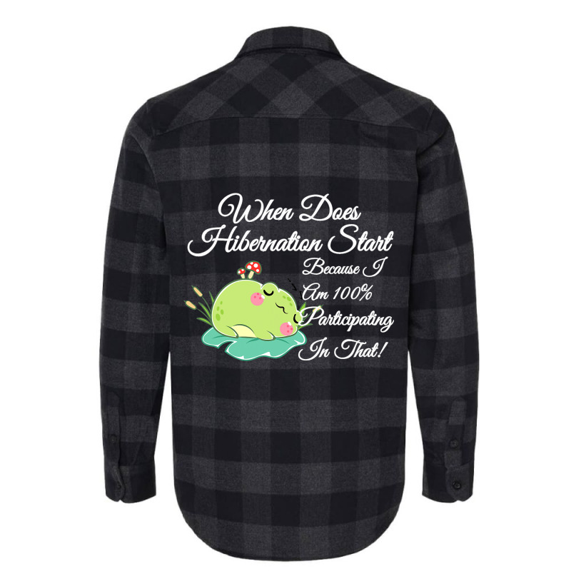 Sleeping Frog Toad When Hibernation Start 100 Part Flannel Shirt | Artistshot