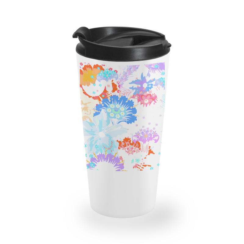 Flowers Illustration T  Shirt Sunshine Blossoms Travel Mug | Artistshot