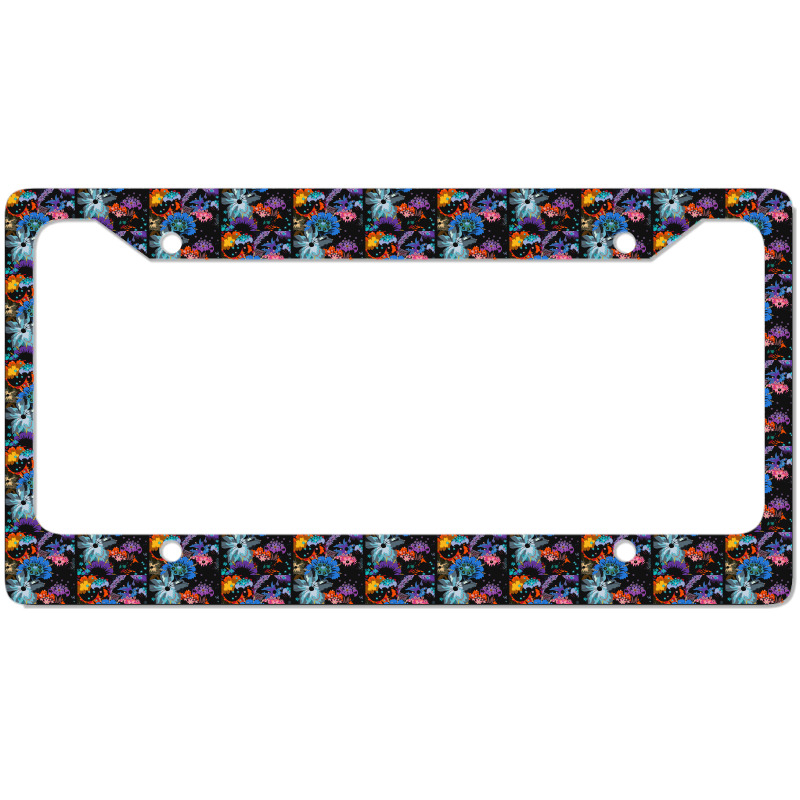 Flowers Illustration T  Shirt Sunshine Blossoms License Plate Frame | Artistshot