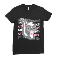 Strawberry Milkshake Cute Kawaii Skunk Anime Japan Ladies Fitted T-shirt | Artistshot