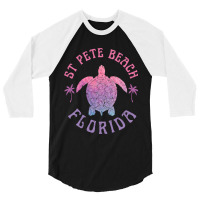 St Pete Beach Florida Sea Turtle Summer Vacation 3/4 Sleeve Shirt | Artistshot