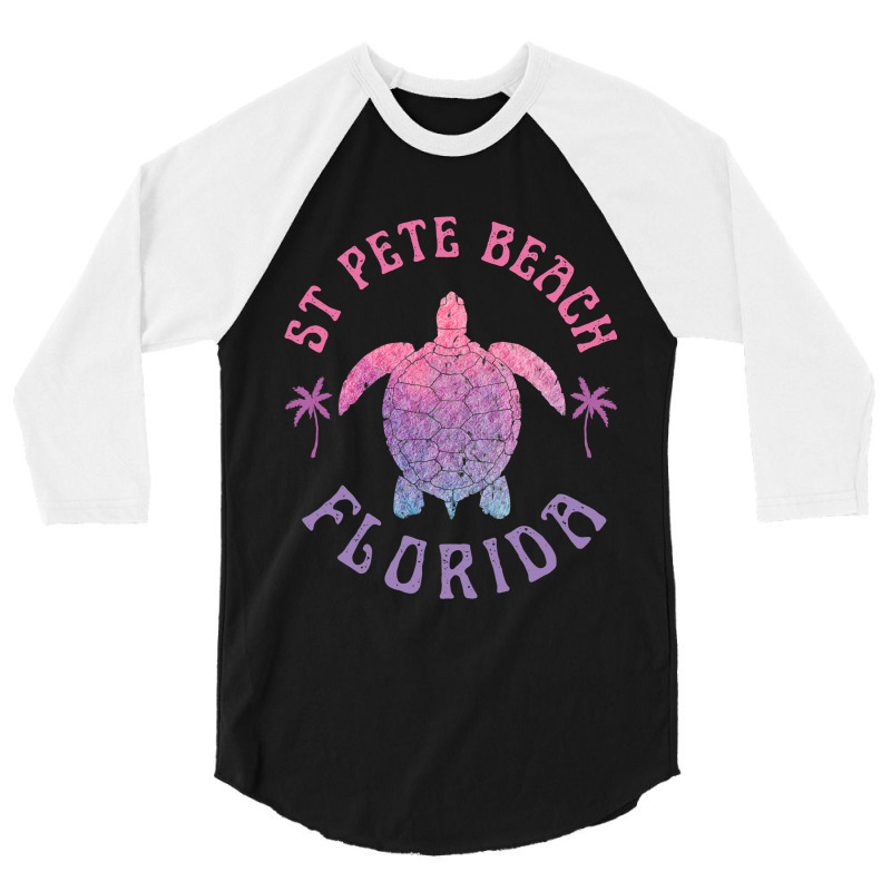 St Pete Beach Florida Sea Turtle Summer Vacation 3/4 Sleeve Shirt by KhaidenRowden | Artistshot