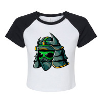 Samurai Alien Warrior Samurai Lovers Japan Funny A Raglan Crop Top | Artistshot