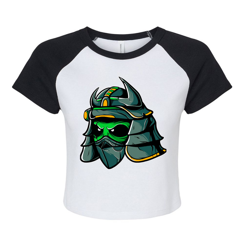 Samurai Alien Warrior Samurai Lovers Japan Funny A Raglan Crop Top by TevitJanik | Artistshot