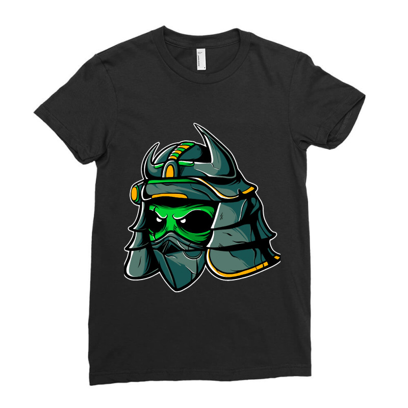 Samurai Alien Warrior Samurai Lovers Japan Funny A Ladies Fitted T-Shirt by TevitJanik | Artistshot