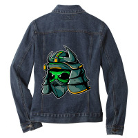 Samurai Alien Warrior Samurai Lovers Japan Funny A Ladies Denim Jacket | Artistshot