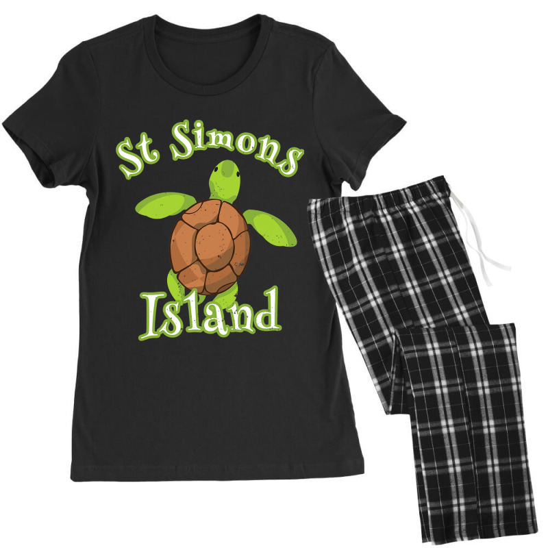 St Simons Island Georgia Whimsy Sea Turtle Women's Pajamas Set by EmmalinaAlter | Artistshot