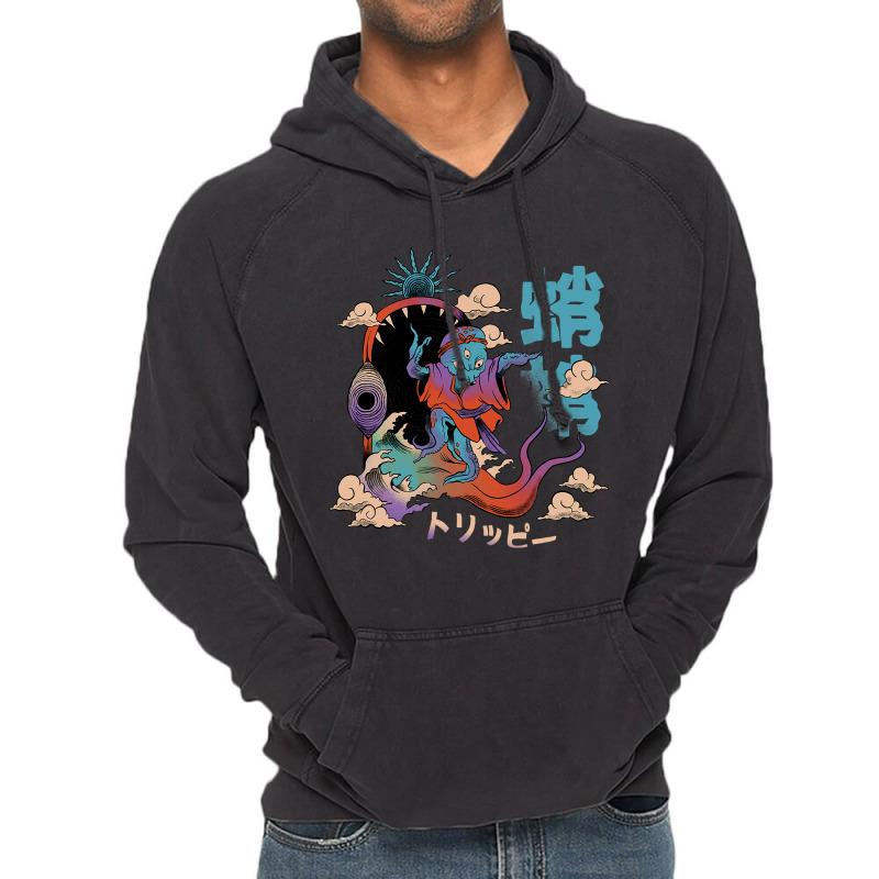 Samurai Octopus In Japanese Theme Vintage Hoodie | Artistshot