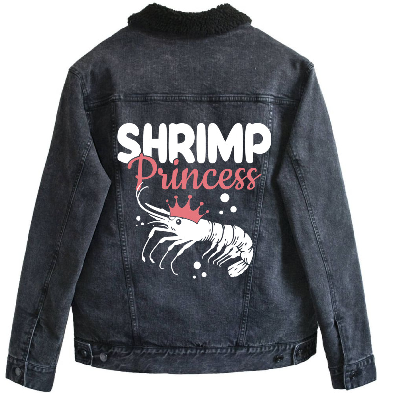 Shrimp Lover 2shrimp Recipe Crustacean Love Crab E Unisex Sherpa-lined Denim Jacket | Artistshot