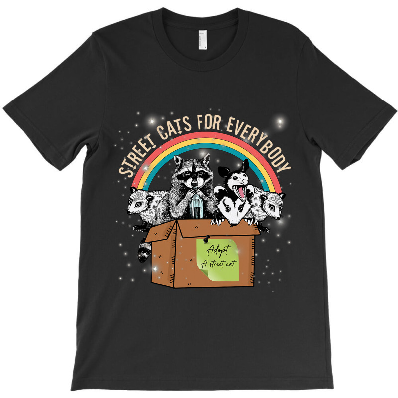 Street Cats For Everybody Trash Santa Opossum Racc T-shirt | Artistshot