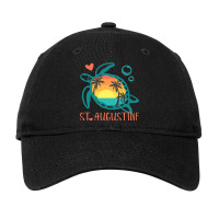 St. Augustine Florida Funny Sea Turtle Lover Gifts Adjustable Cap | Artistshot