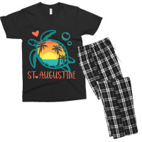 St. Augustine Florida Funny Sea Turtle Lover Gifts Men's T-shirt Pajama Set | Artistshot