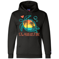 St. Augustine Florida Funny Sea Turtle Lover Gifts Champion Hoodie | Artistshot