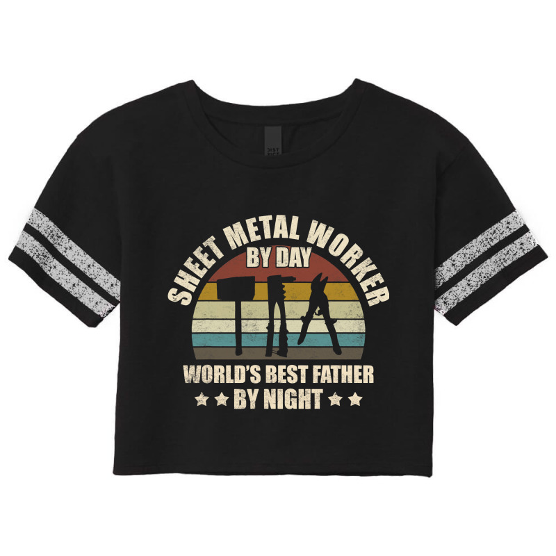 Sheet Metal Worker Dad Sheets Metalworking Scorecard Crop Tee by MaylynOyler | Artistshot