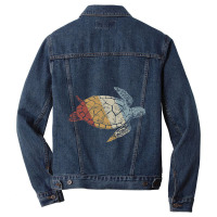 Sea Turtle Retro Style Vintage 5 5 Men Denim Jacket | Artistshot