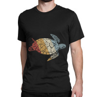 Sea Turtle Retro Style Vintage 5 5 Classic T-shirt | Artistshot