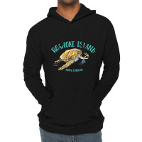 Roanoke Island North Carolina Sea Turtle Design Lightweight Hoodie | Artistshot