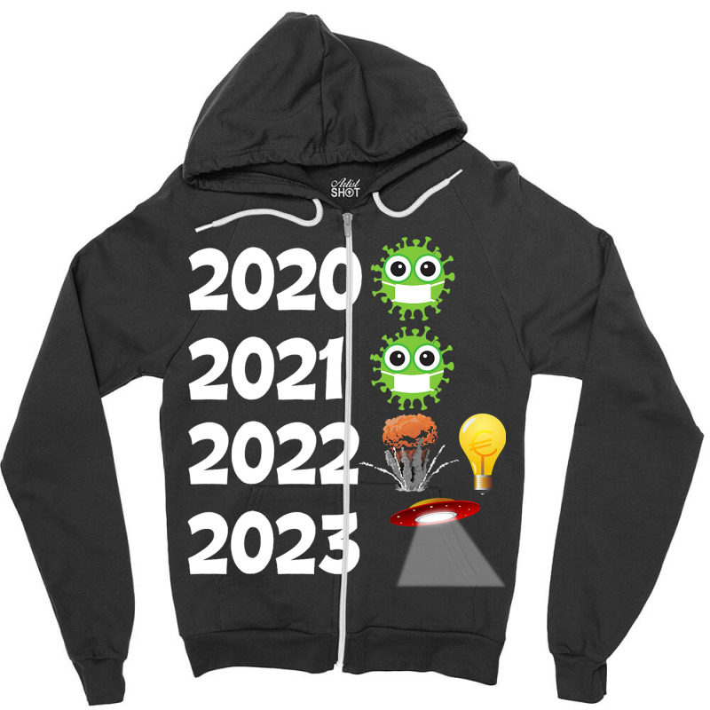 Strom Energy Alien New Years Eve 2good Slip Humoro Zipper Hoodie | Artistshot