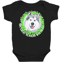 St Patricks Day Gift T  Shirt One Lucky Alaskan Malamute Funny St. Pat Baby Bodysuit | Artistshot