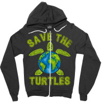 Save The Turtles Shirt Sea Turtle Ocean Wildlife E Zipper Hoodie | Artistshot